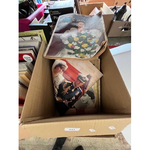 331 - A box of Royal memorabilia including 1937 - 1953 coronation souvenirs.