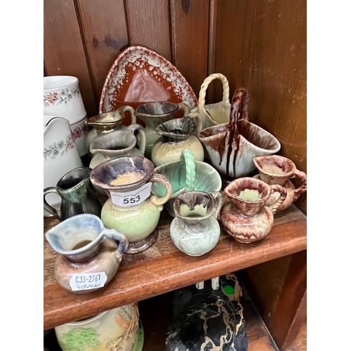 553 - A collection of small pieces of German pottery - 14 items