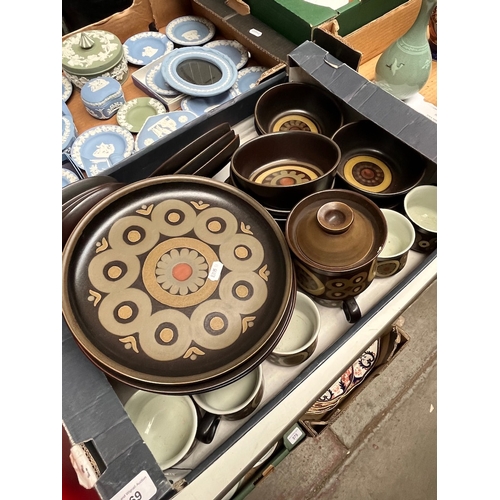 569 - Box of Denby pottery