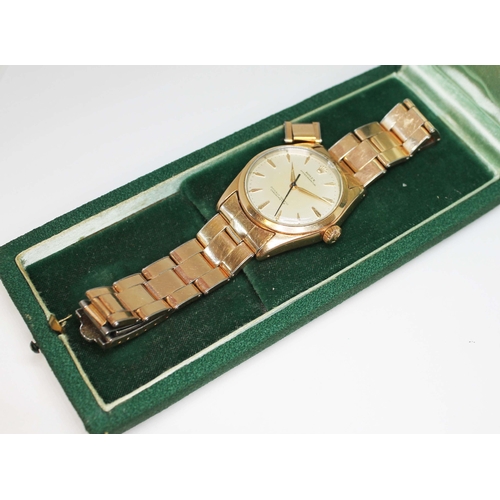 100 - A Rolex Oyster Perpetual 'Bubble Back' Chronometer, circa 1930s, ref. 6334, cal. 630, gold plated ca... 