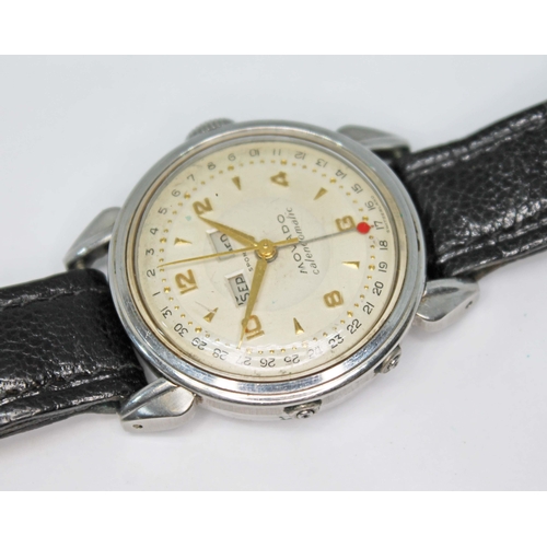 96 - A Movado Calendomatic Sport triple date watch, circa 1950, ref. 3032, cal. C223, stainless steel cas... 