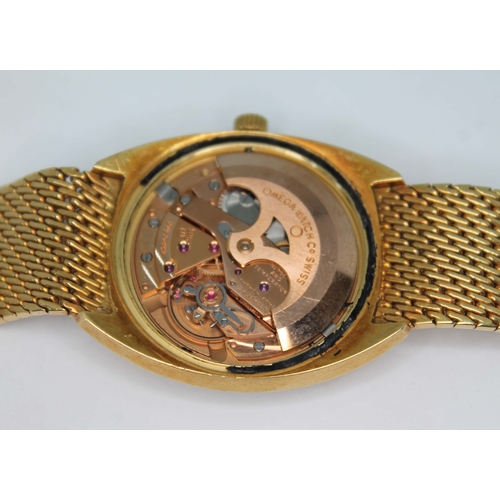 99 - An 18ct gold Omega Constellation circa 1967, ref. BA.368.5009, cal. 564, signed gold dial with baton... 