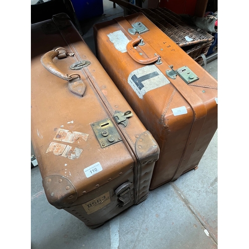 110 - Two vintage suitcases