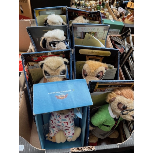 119 - A selection of Meerkat toys.