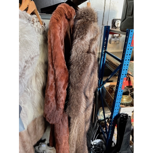 160 - 2 fur coats.