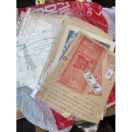 517 - A collection of Indian ephemera