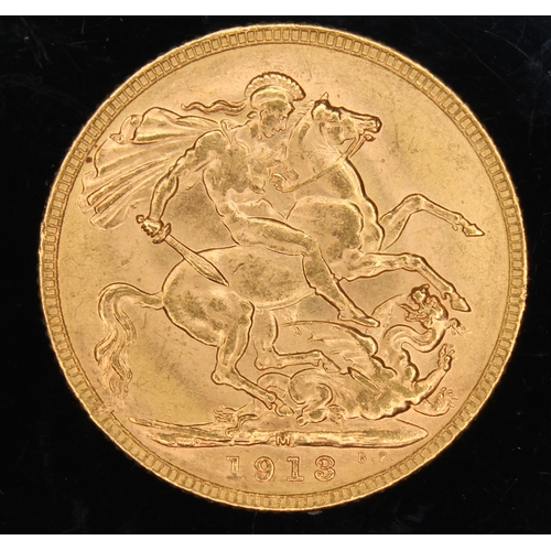 112 - George V 1913 full sovereign.