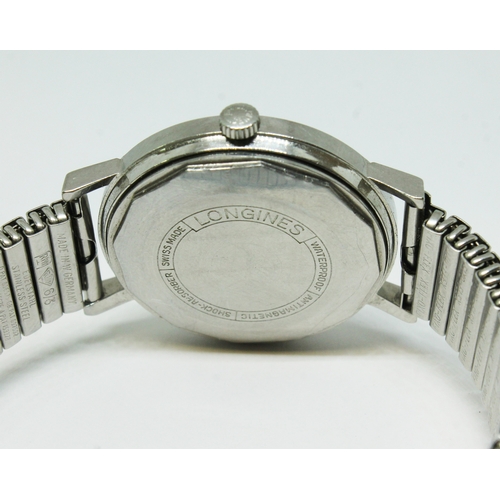 88 - A Longines stainless steel automatic watch, circa 1967, ref. 7844-1, cal. 345, diam. 35mm, signed si... 