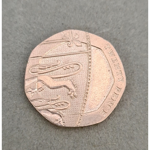 26 - An undated 20p.