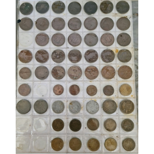 34 - A box of mainly GB coins to include a silver thaler & an 1895 crown etc.