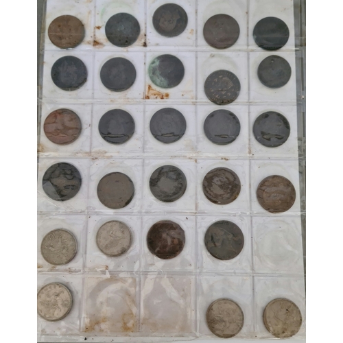 34 - A box of mainly GB coins to include a silver thaler & an 1895 crown etc.