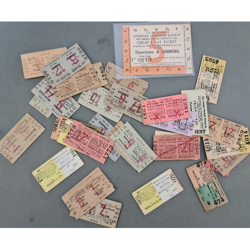 48 - A collection of vintage railway tickets