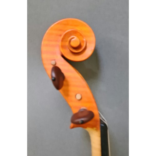 220 - A British 20th century viola after a design by Maurice K Bouette, made by Edward Odling 1990, two pi... 