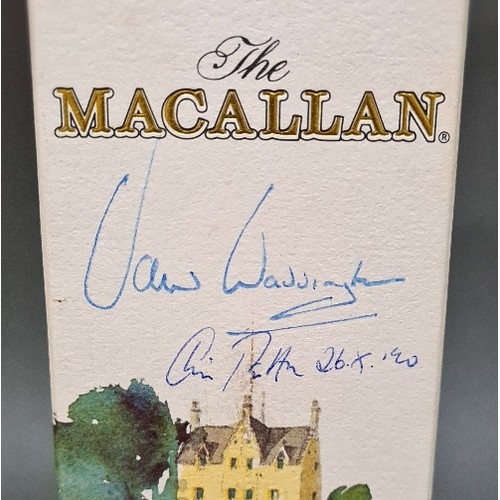 180 - Macallan 18 year old single Highland malt Scotch whisky 75cl 43% distilled in 1972 bottle 1990, sign... 