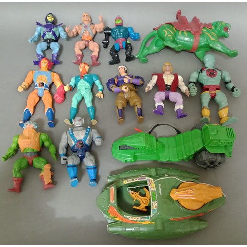 207 - A box of vintage toys to include He Man, Thundercats, Teenage Mutant Ninja Turtles etc.