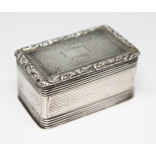 65 - A William IV silver nutmeg grater, Thomas Edwards, London (probably) 1834, length 46mm, gross wt. 47... 