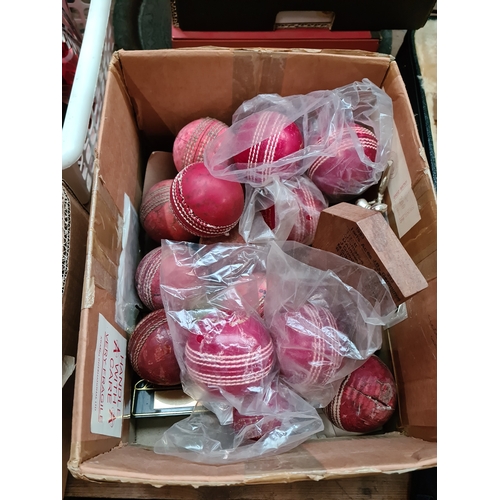 100 - A box of mainly Cricket Balls, some unused