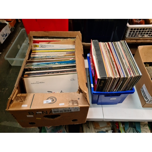 94 - Two boxes of records, various genres and artists.