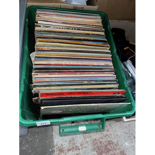 472 - A box of LPs including classical, easy listening pop etc