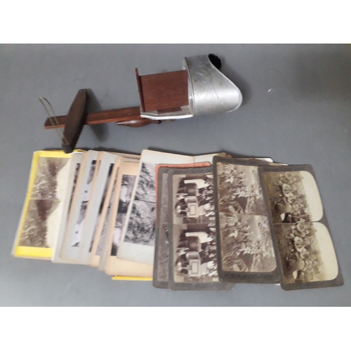 174 - A Stereoscopic viewer and approx. 59 cards including Boer War