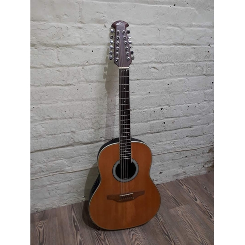 215 - An Ovation Applause 12 string electro acoustic guitar.