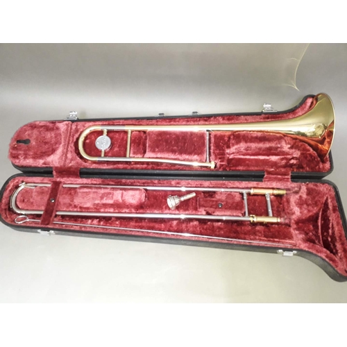 217 - A Yamaha YSL 354 trombone with hard case.