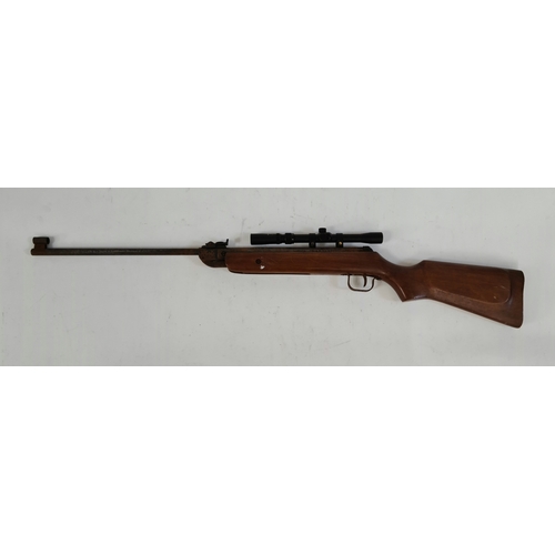 6 - A .22 calibre air rifle with 3-7x20 sight, 104cm long (BUYER MUST BE 18 YEARS OLD OR ABOVE AND PROVI... 