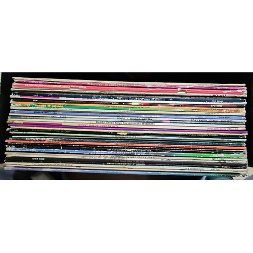 304 - Three cases of records, rock & pop, various artists including Rod Stewart Gasoline Alley with Vertig... 