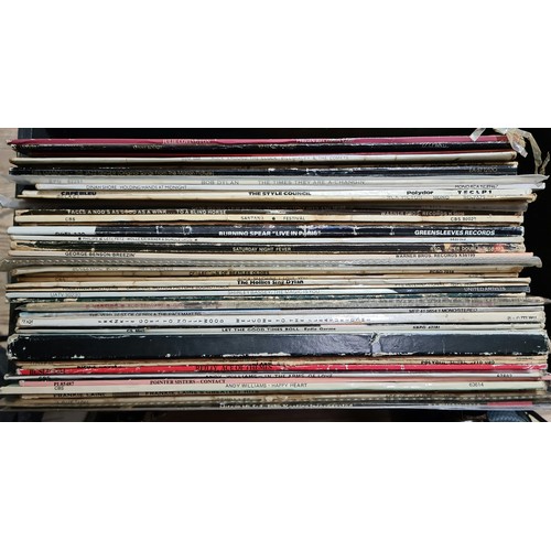 304 - Three cases of records, rock & pop, various artists including Rod Stewart Gasoline Alley with Vertig... 