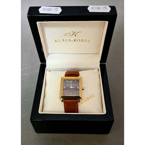 54 - A Klaus-Kobec wristwatch in box.