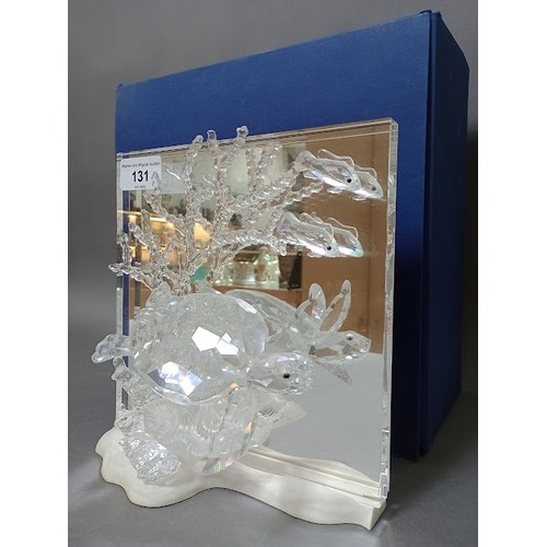 131 - A Swarovski crystal Wonders of the Sea 'Eternity' ornament, with box.