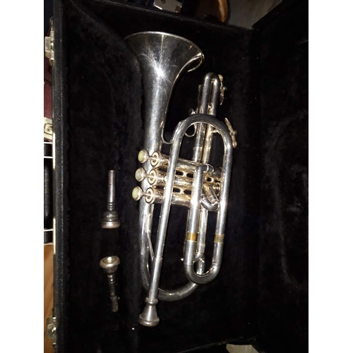 283 - A vintage Blessing XL USA trumpet in fitted case.