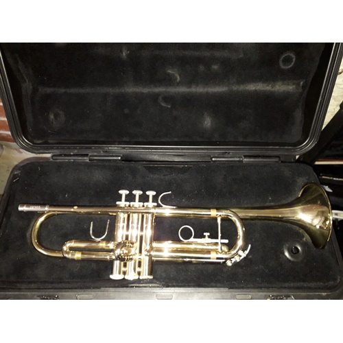 284 - A Bach TR300 trumpet in fitted case.