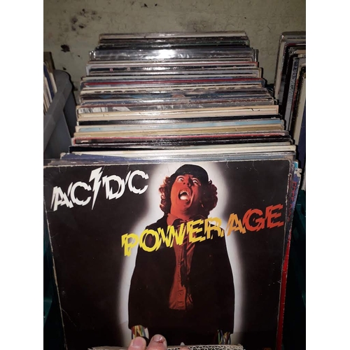 299 - Approximately 100 1970s rock & pop LPs including EC/DC, ELP, ELO, The Jam, Elvis Costello etc.