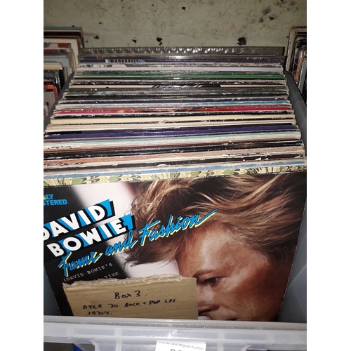 300 - Over 70 rock & pop LPs, 1970s including Bowie, Boston, Peter Frampton, Billy Joel, Wings etc.