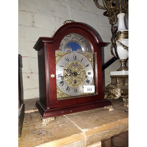 313 - A German striking mantel clock.