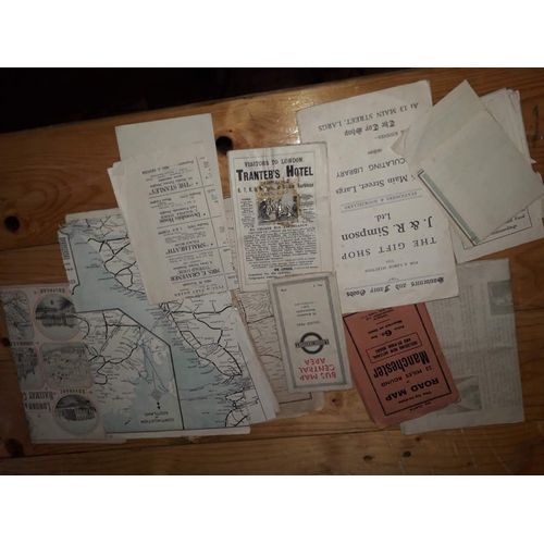 314 - Assorted loose maps and transport ephemera.