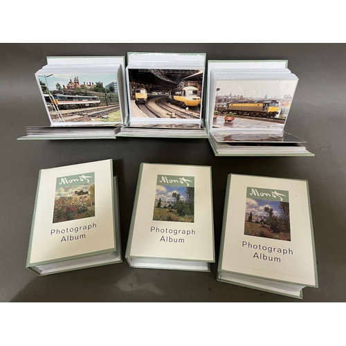 192 - 6 albums of vintage train photographs