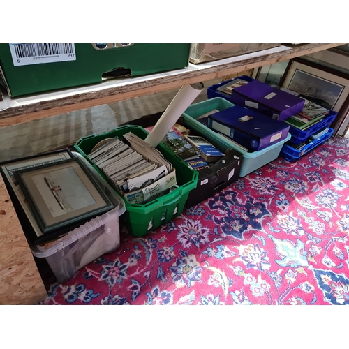 358 - 4 boxes + 2 trays and 2 folders of various shipping / railway and other transport memorabilia / ephe... 