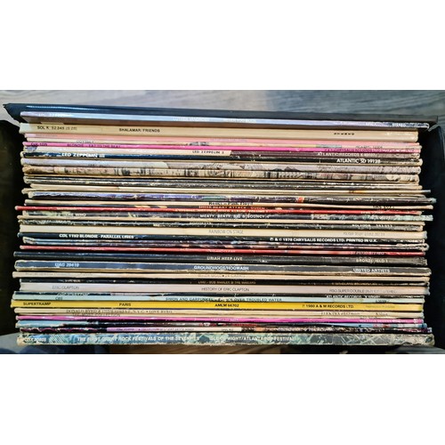 306 - A box of assorted LPs including Bob Marley, Donald Byrd etc.