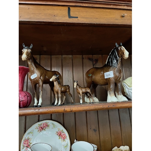 525 - 4 Beswick horses