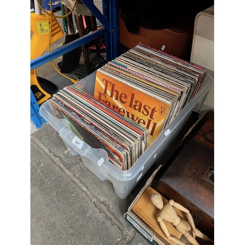 201 - A box of LPs & 12