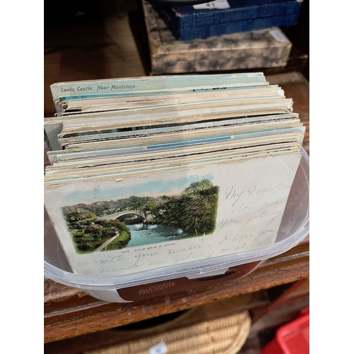 42 - A small tub of Vintage Postcards