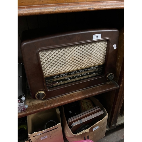 61 - A vintage Cossor Radio woth Long, Medium and Short Wave bands