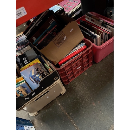 396 - 5 boxes of vintage car books.