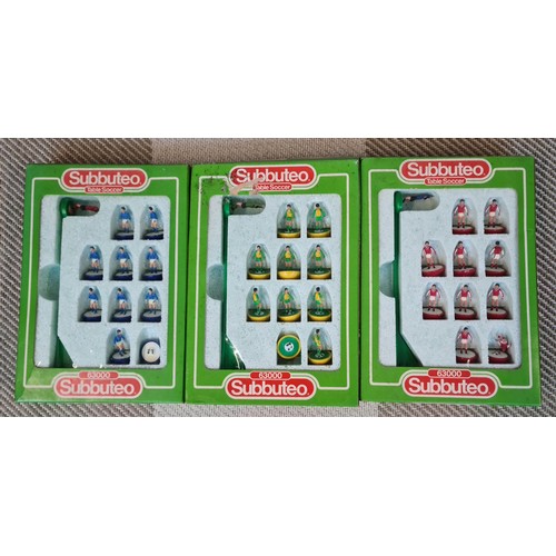 49 - Eight vintage Subbuteo football teams.