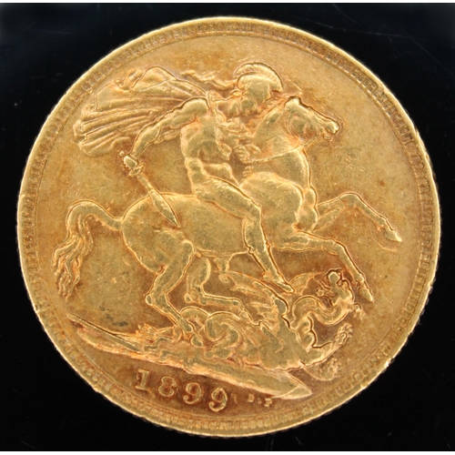 107 - Victoria 1899 sovereign.