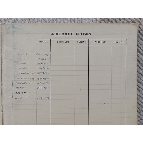 35 - A WWII Pilot's flying Log Book