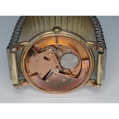 221 - A vintage gold plated Omega automatic wristwatch, ref. 2398, cal. 332, signed champagne dial with se... 