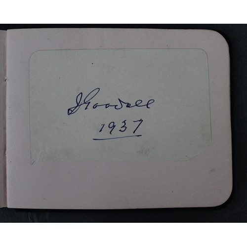 342 - A 1930s football autograph album, comprising Preston North End 1936, Scotland Hapden Park 1937, Engl... 